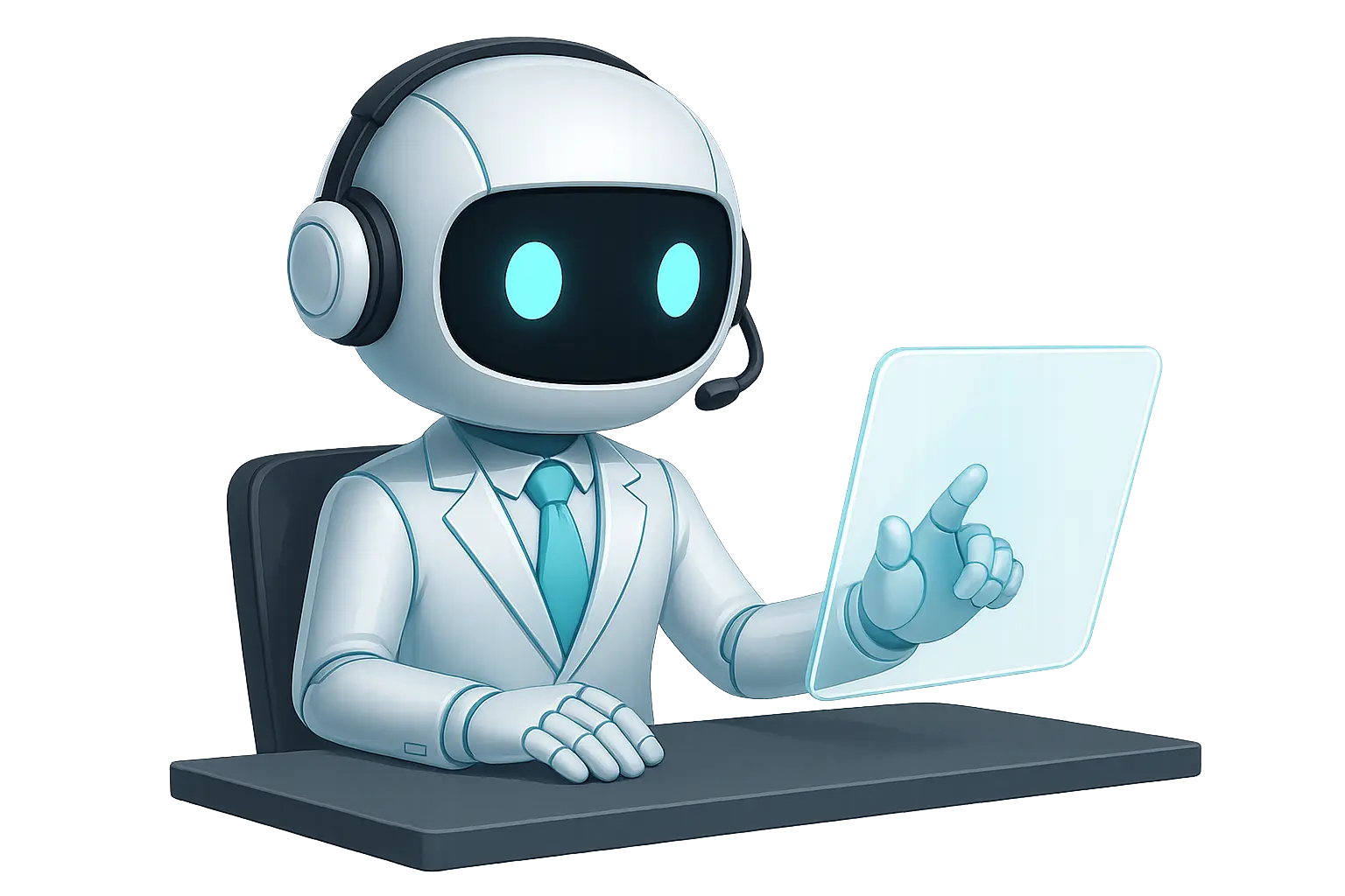 IA de call center atendiendo clientes