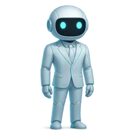 Ilustración de IA (robot formal)